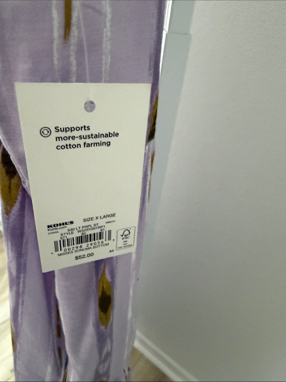 Sonoma Lavender Tiered Maxi Dress with Mustard Accents - Picture 5 of 7